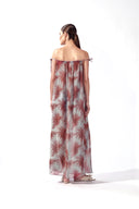 Vestido Longo Detalhe Ombro Urchin