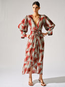 Vestido Longo Manga Bufante Urchin