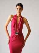 Vestido Longo Decote V Vênus