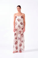 Vestido de Organza de Seda com Maillot Chipre