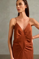 Vestido Midi De Alças Colibri Solids