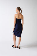 Vestido Midi Franzido Frontal