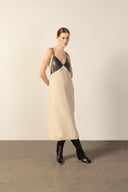 Vestido Midi Bicolor Nori