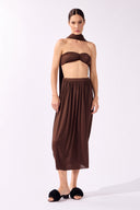 Vestido Capa Midi Bold Noir