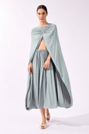 Vestido Capa Midi Bold Noir