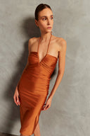 Vestido Tomara que Caia Franzido Vintage Citronelle