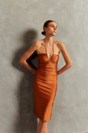 Vestido Tomara que Caia Franzido Vintage Citronelle