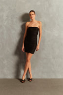 Vestido Tomara que Caia  Franzido