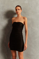 Vestido Tomara que Caia  Franzido