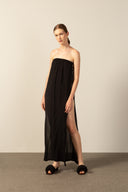 Vestido Tomara que Caia Detalhe Argolas Lisos