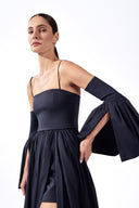 VESTIDO LONGO COM SHORTS