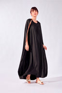 Vestido Midi Capa Flora Lisos