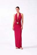 Vestido Longo Decote V Vênus
