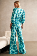 Camisa De Amarrar Frente Floral Classic