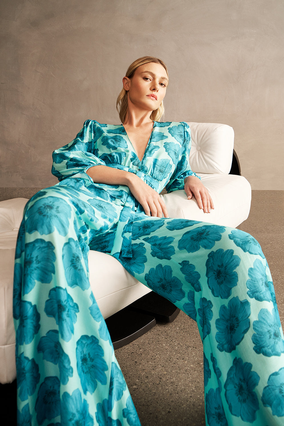 Camisa De Amarrar Frente Floral Classic