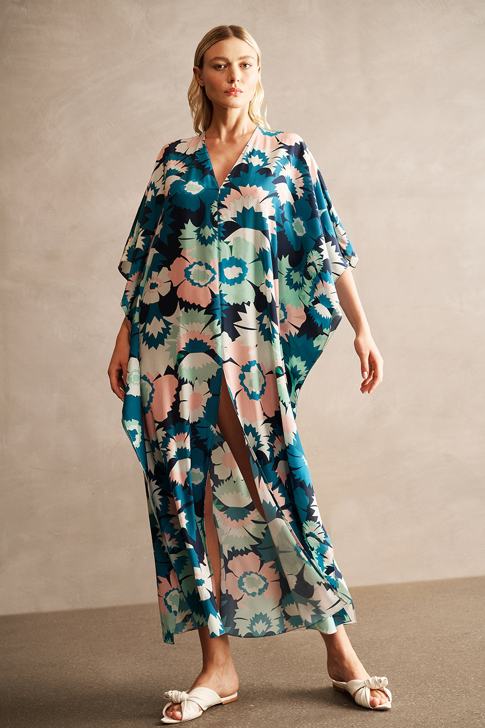 Kaftan Longo Flower Power