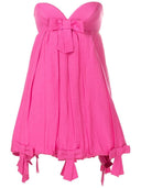 Vestido Curto Balonê Laços