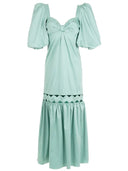 Vestido Longo Manga Bufante