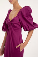 Vestido Longo Manga Bufante