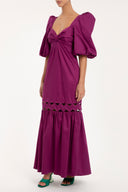 Vestido Longo Manga Bufante