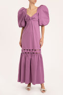 Vestido Longo Manga Bufante