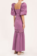 Vestido Longo Manga Bufante